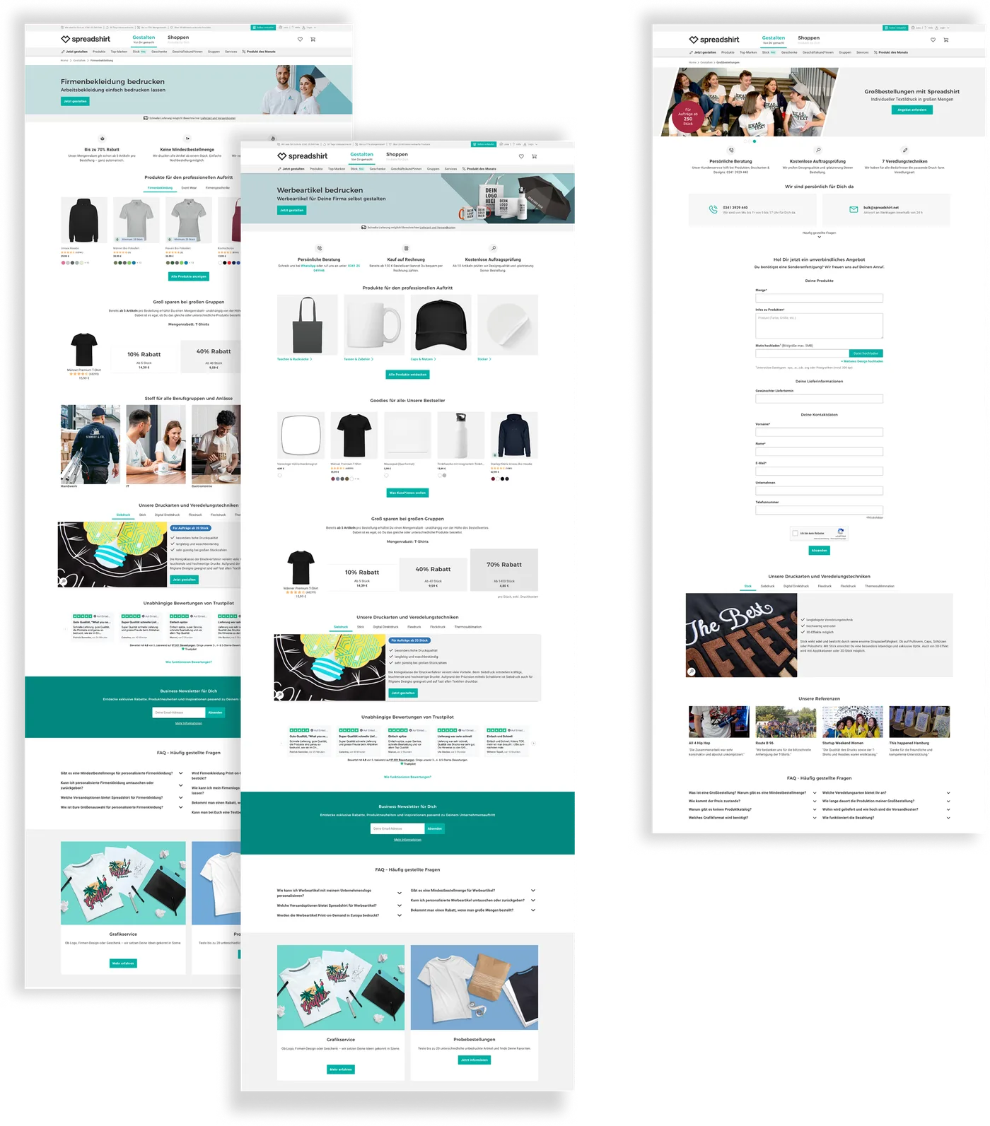 Old Business Self-Service and Business Solution landing pages