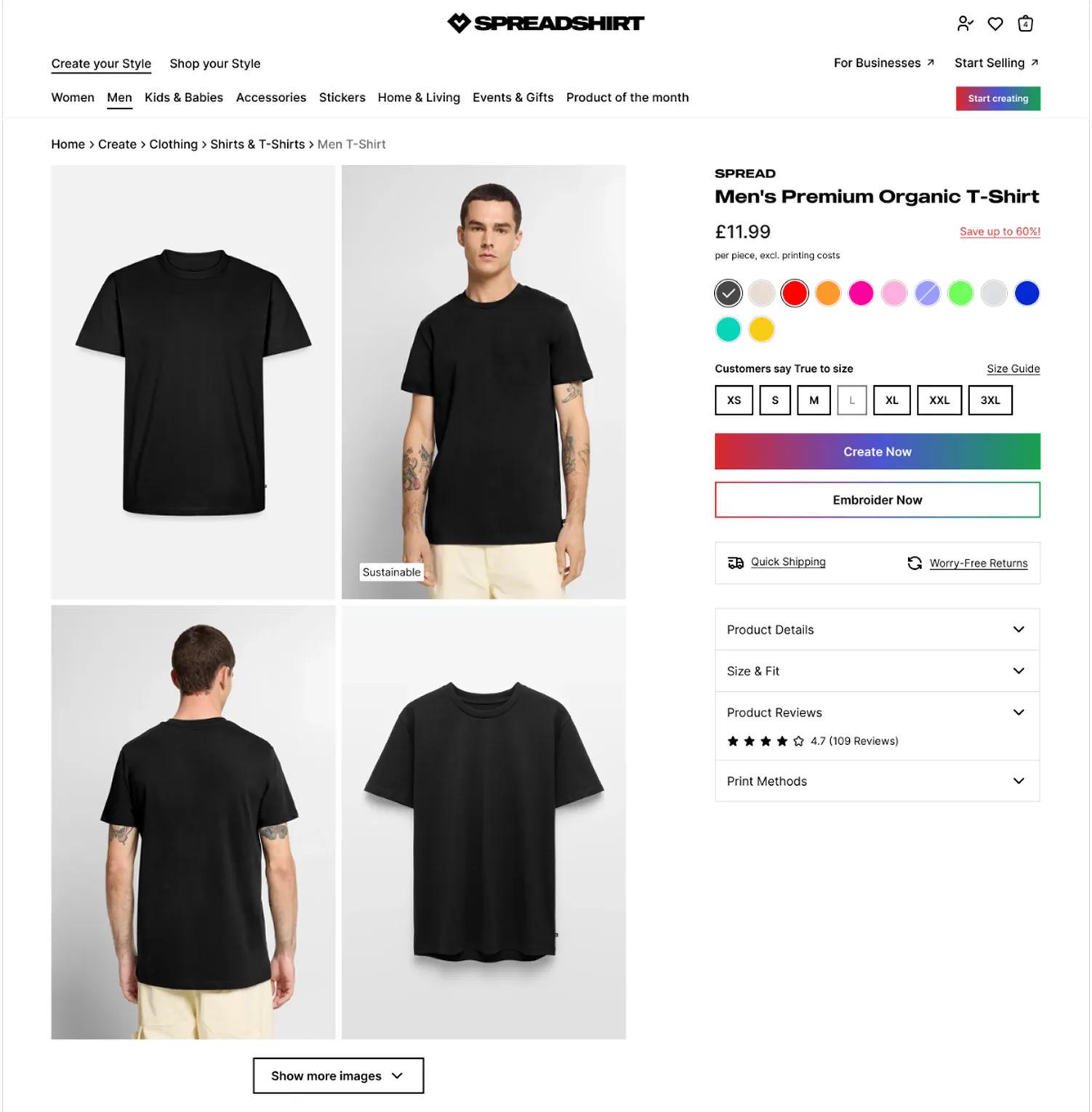 Phase 2 Spreadshirt ADP desktop — aligned structure with gradient CTA